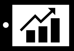 Money Graphic Of Bars With Up Arrow Line Art Svg Vector, Free Vectors File